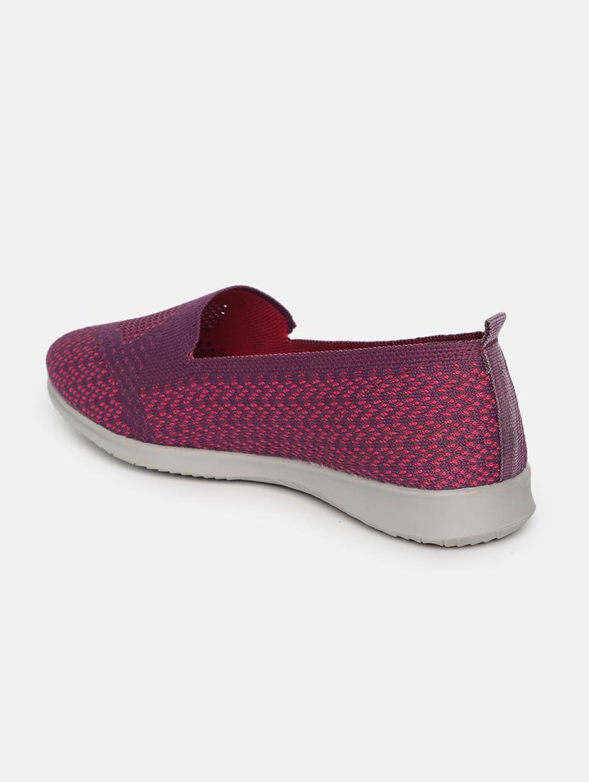 purple fabric slip on casual shoes - 19666456 - Standard Image - 2