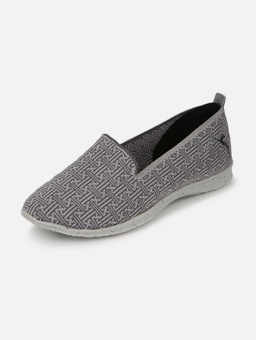 grey fabric slip on casual shoes - 19666465 -  Standard Image - 2