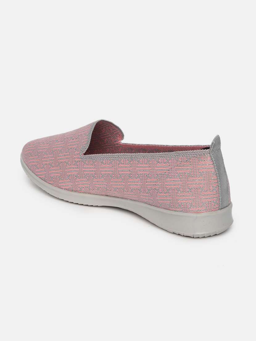 pink fabric slip on casual shoes - 19666466 -  Standard Image - 2