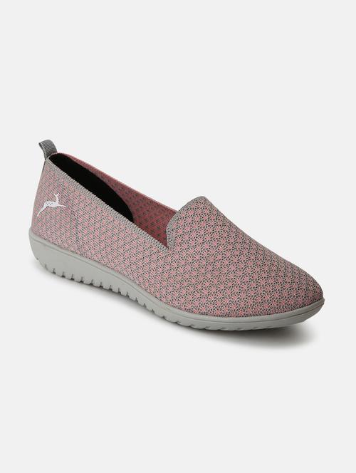 pink fabric slip on casual shoes - 19666470 - Standard Image - 0