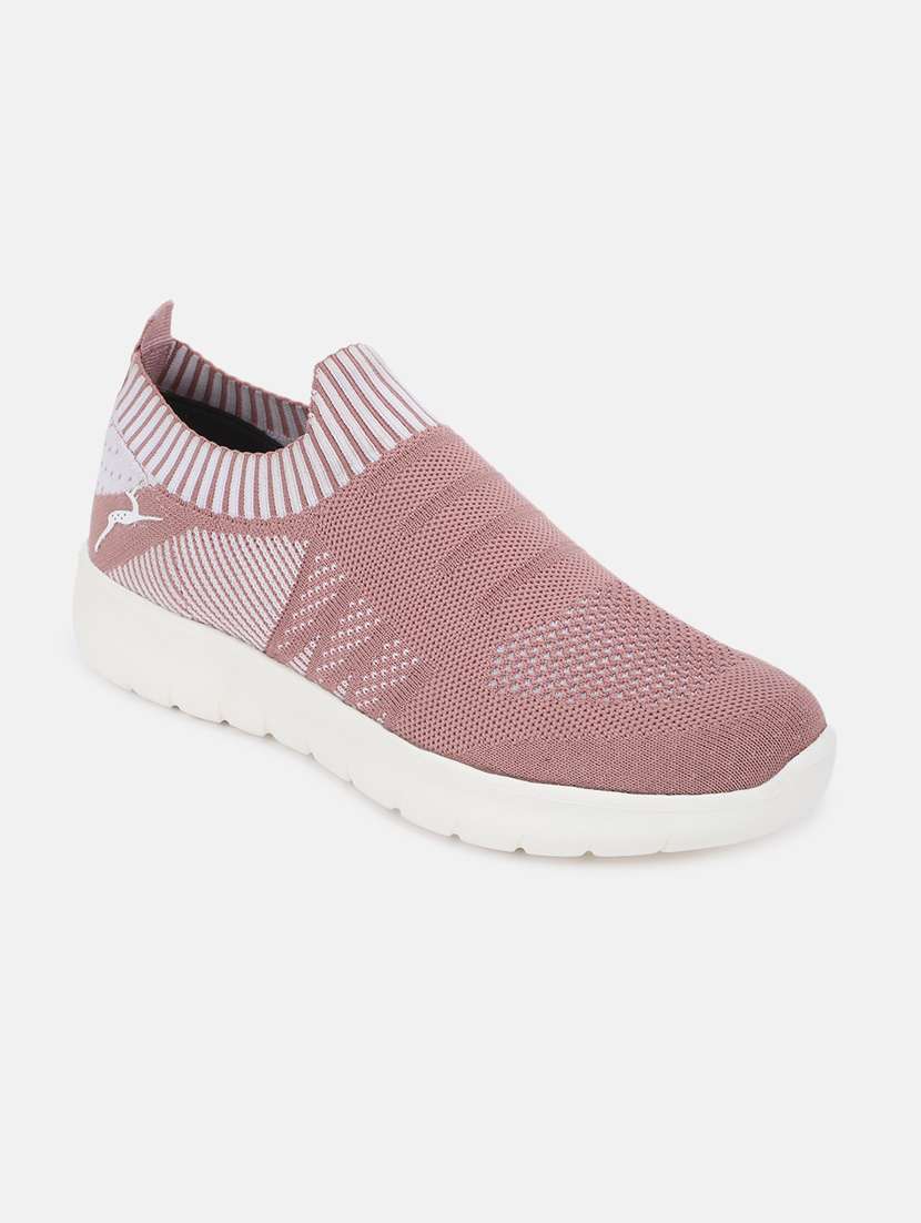 pink slip on casual shoe
