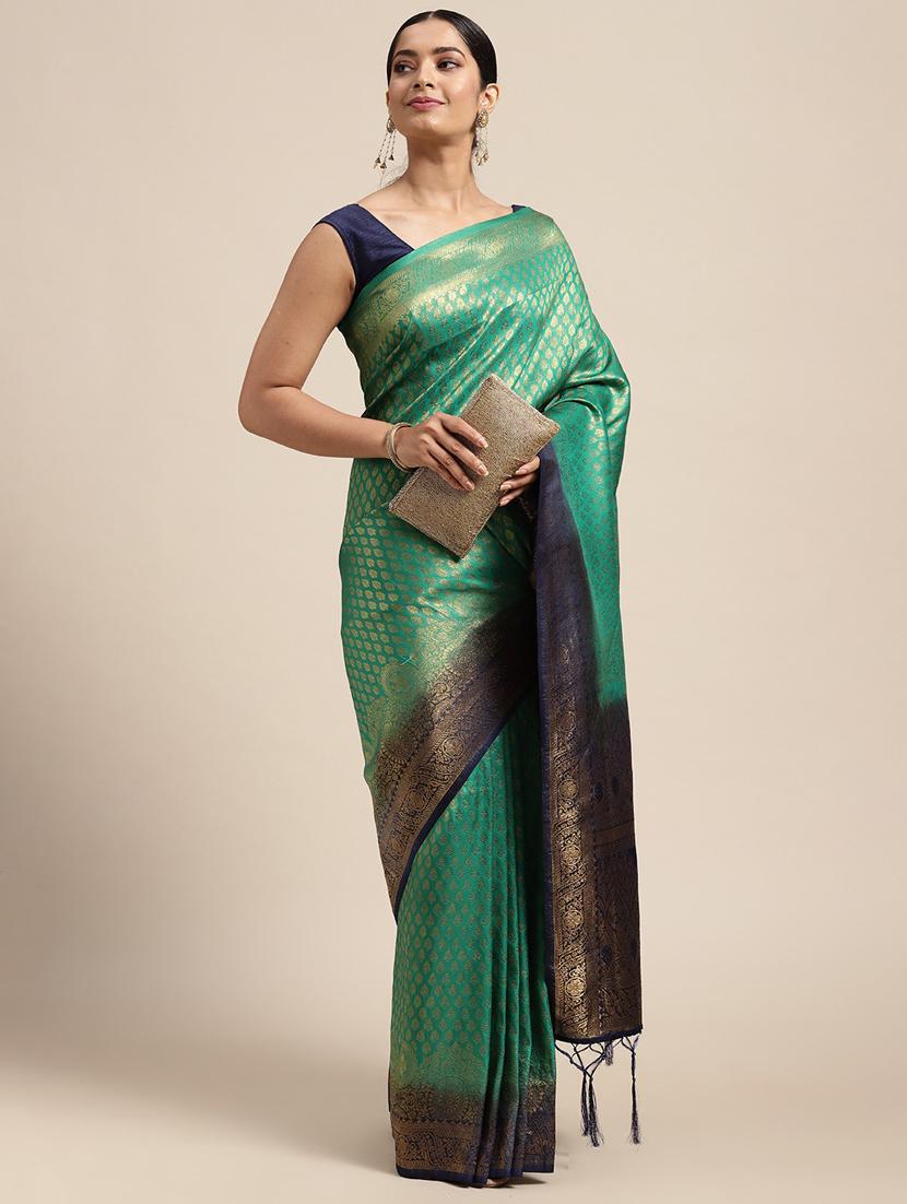self designed woven saree with blouse - 19666561 - Standard Image - 2