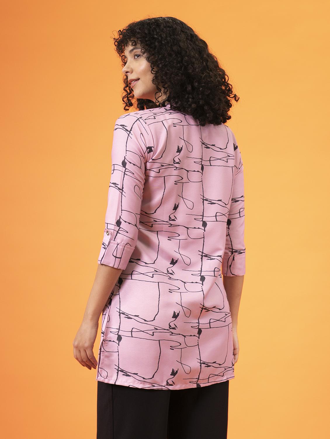 printed a-line kurti - 19666817 - Standard Image - 2