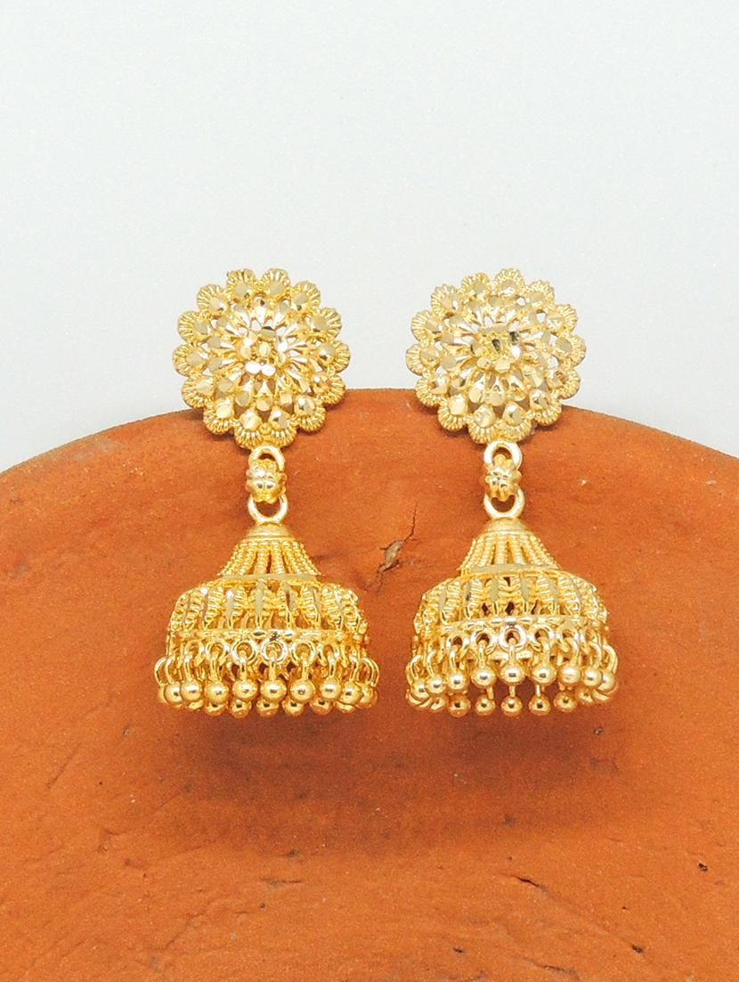 gold brass studs earring - 19666924 - Zoom Image - 0