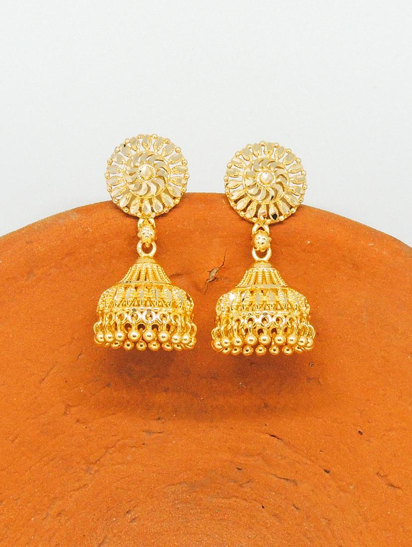 gold brass studs earring - 19666925 - Zoom Image - 0