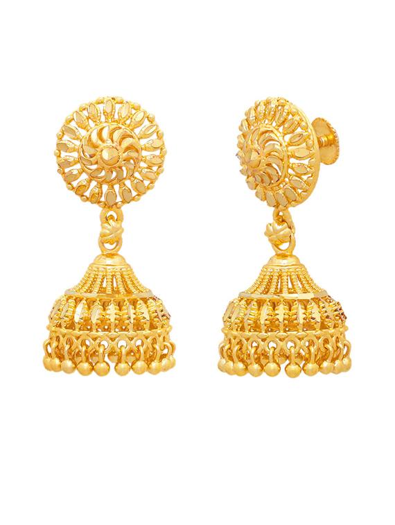 gold brass studs earring - 19666925 - Standard Image - 2