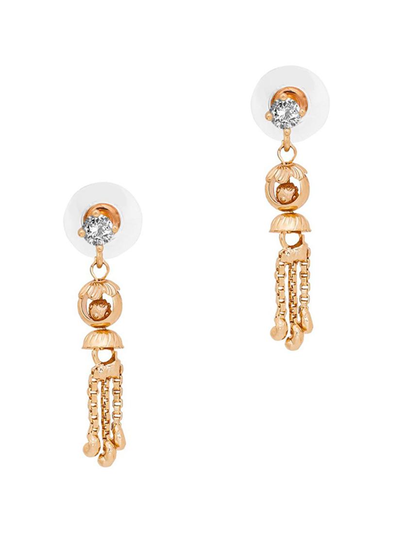 white brass studs earring - 19667185 - Zoom Image - 0