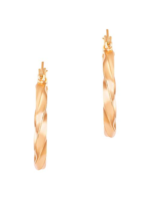 twisted circular hoop earrings - 19667223 - Standard Image - 0