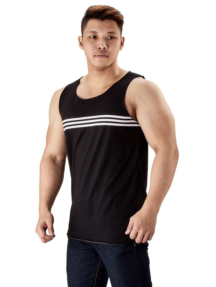 black cotton vest - 19667504 - Zoom Image - 0