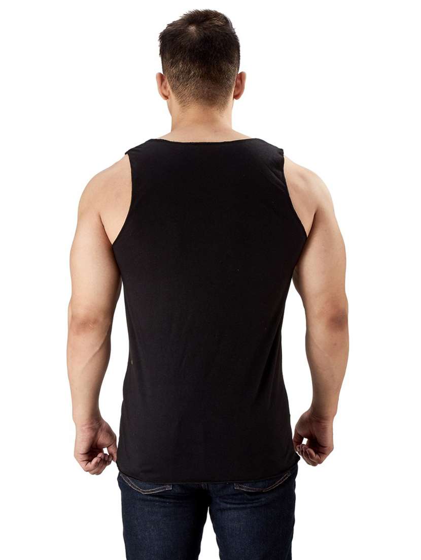 black cotton vest - 19667510 -  Standard Image - 2