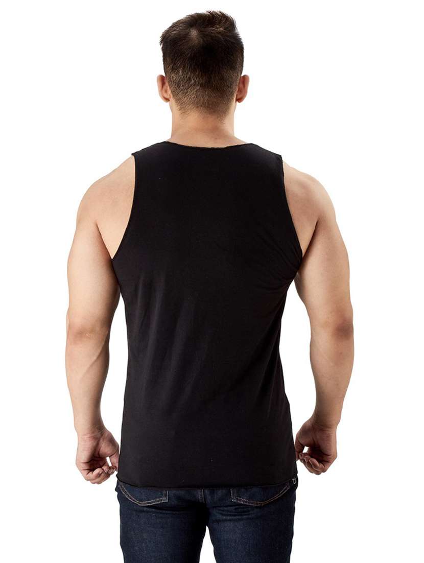 black cotton vest - 19667516 -  Standard Image - 2