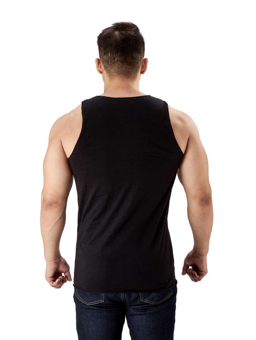 black cotton vest - 19667567 -  Standard Image - 2