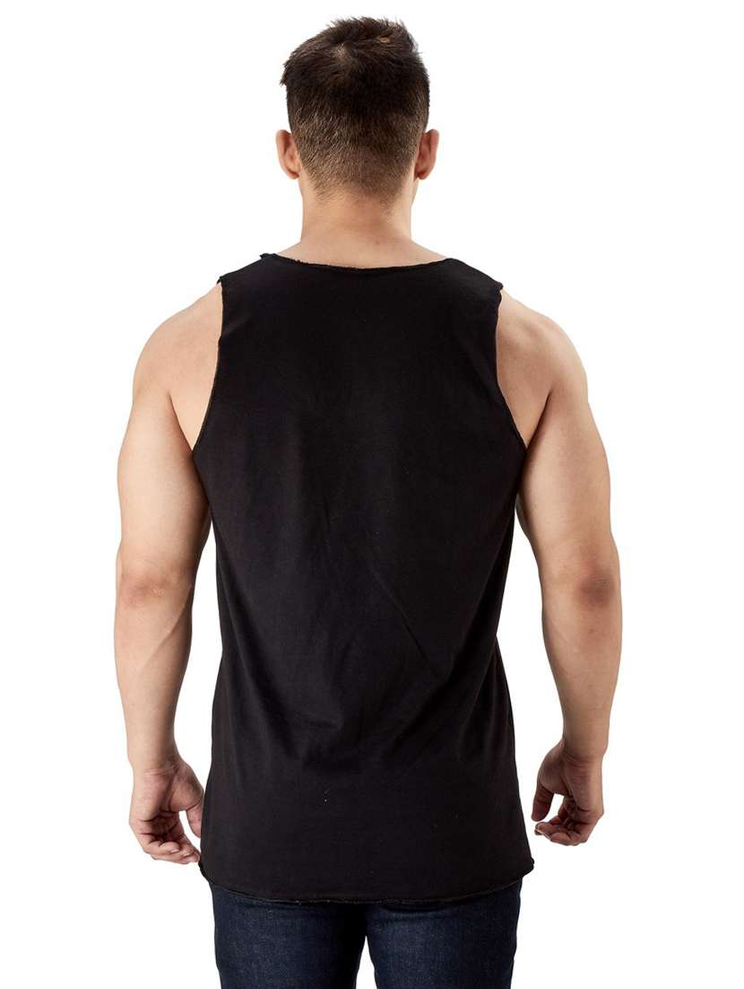 black pure cotton vest - 19667930 -  Standard Image - 2