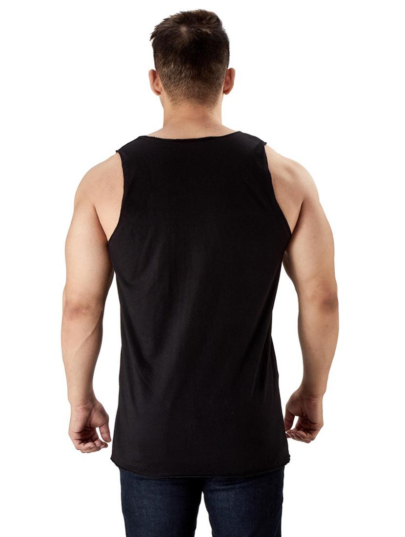 black pure cotton vest - 19667954 - Standard Image - 2
