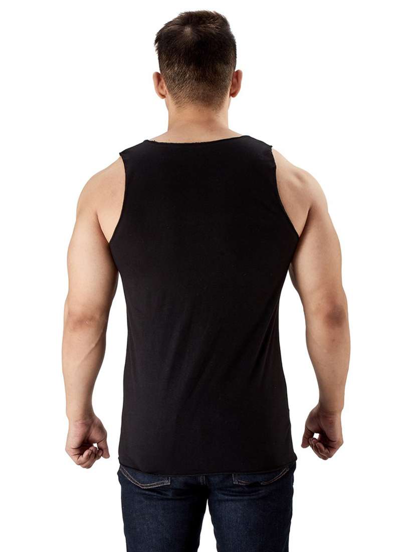 black pure cotton vest - 19667994 -  Standard Image - 2