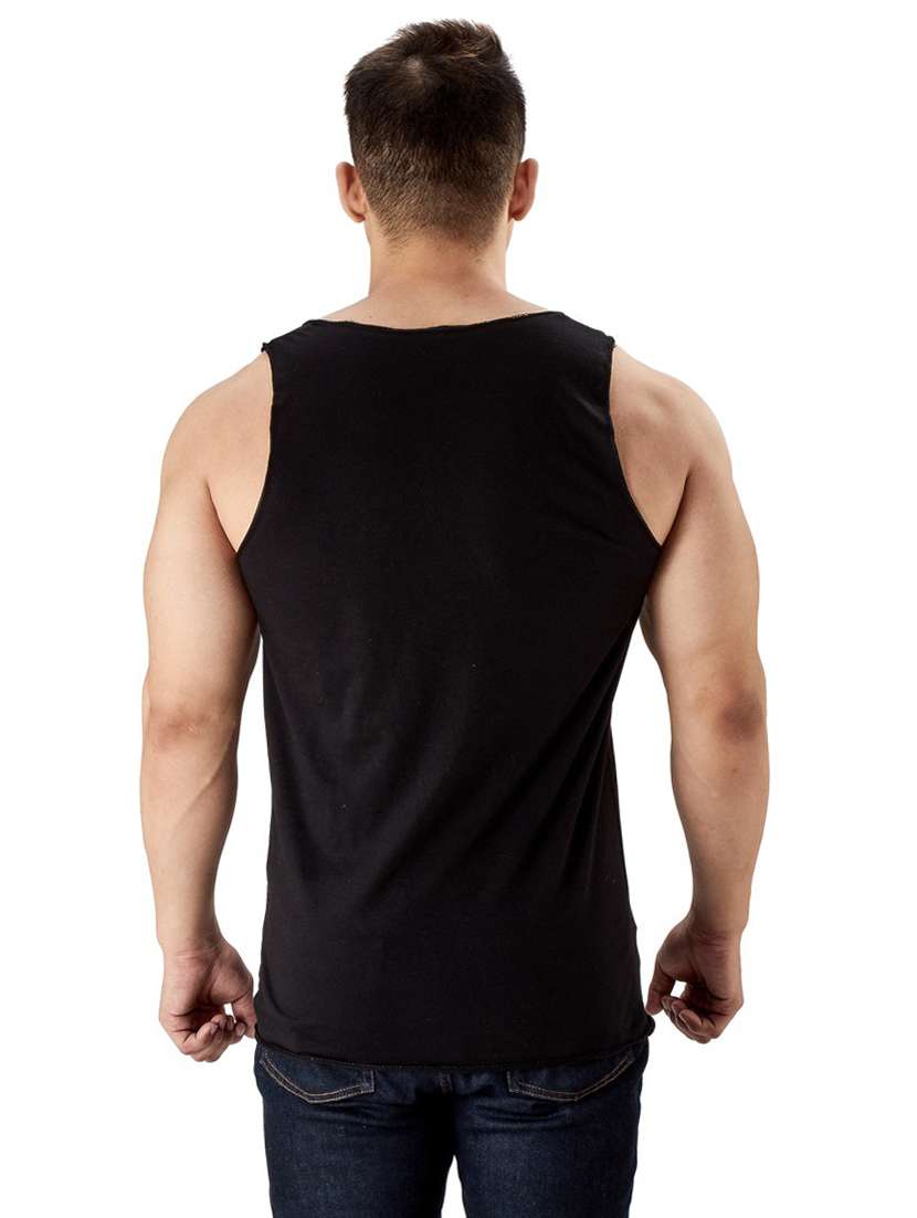 black pure cotton vest - 19667995 -  Standard Image - 2