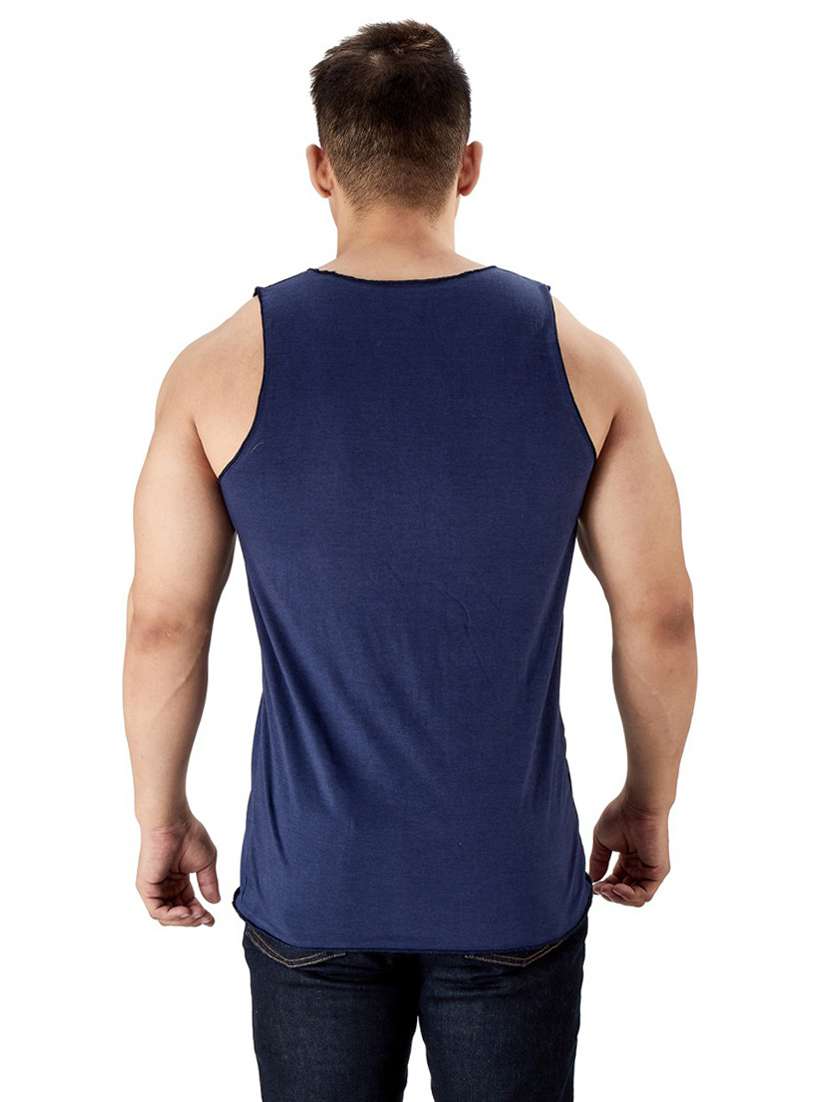 blue pure cotton vest - 19668006 -  Standard Image - 2
