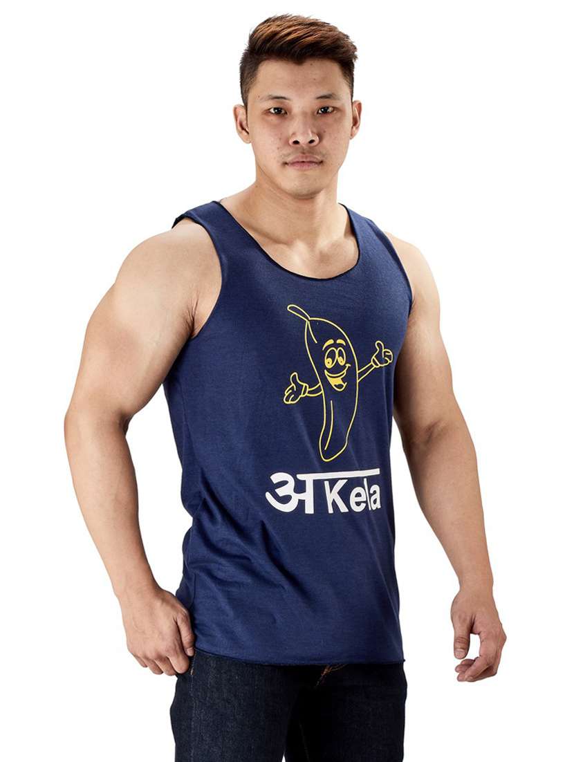 blue pure cotton vest - 19668037 -  Standard Image - 2