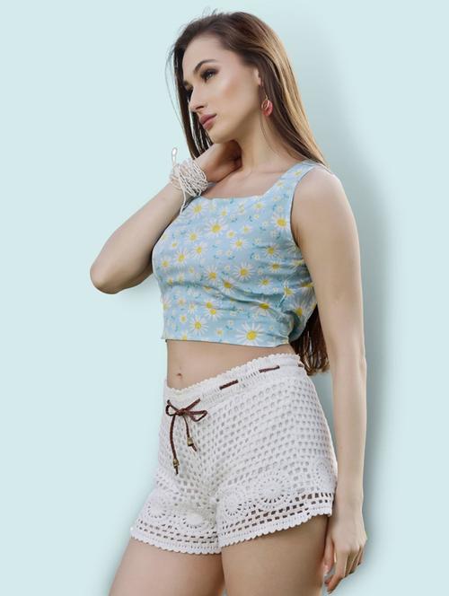 women's crop square neck top - 19668972 -  Standard Image - 0