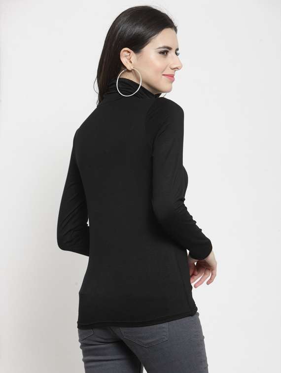 women high neck solid top - 19669047 -  Standard Image - 2