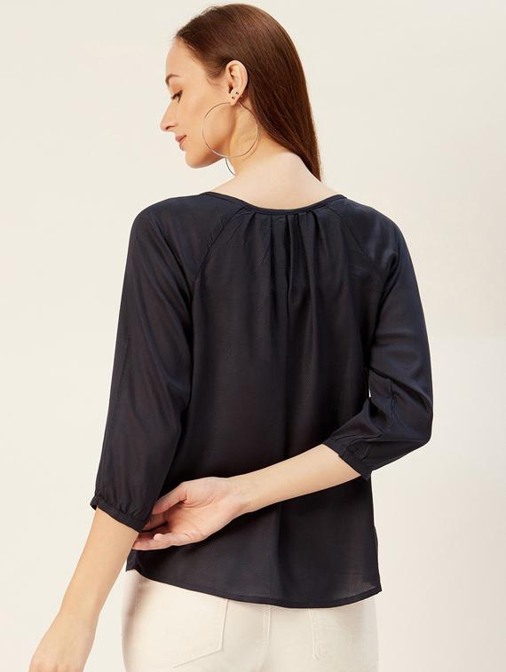 women's straight boat neck top - 19669072 - Standard Image - 2