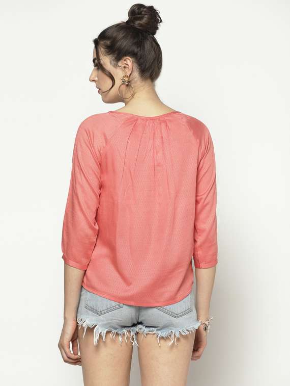 women's straight round neck top - 19669080 -  Standard Image - 2