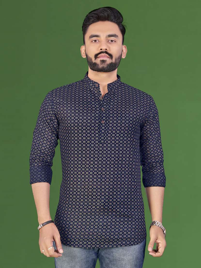 printed short kurta