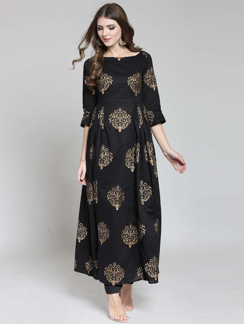 printed kurta with pant set
