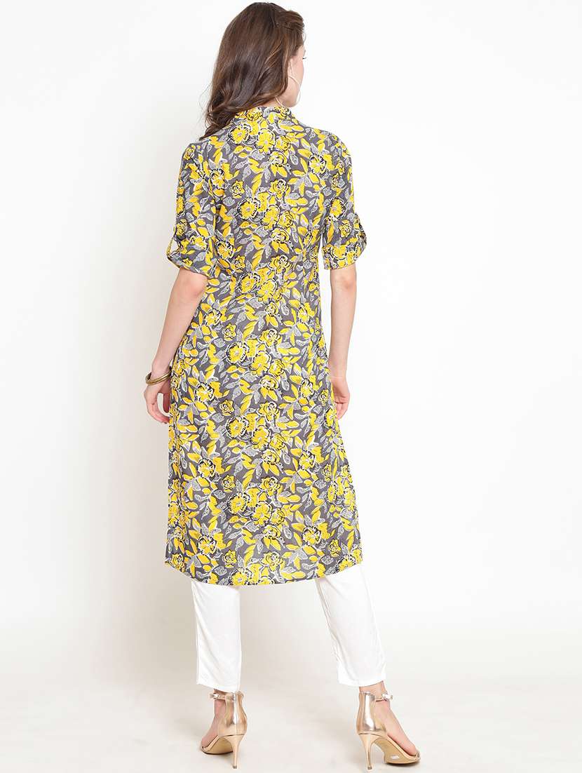 printed kurta with pant set - 19670270 -  Standard Image - 2