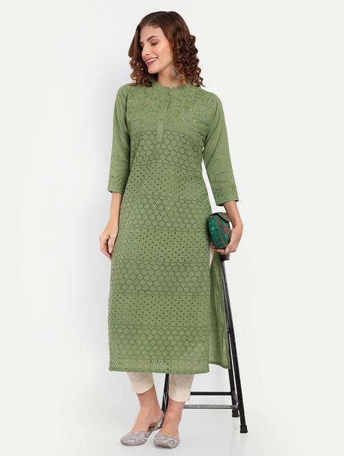 women's straight kurta - 19670437 -  Standard Image - 0