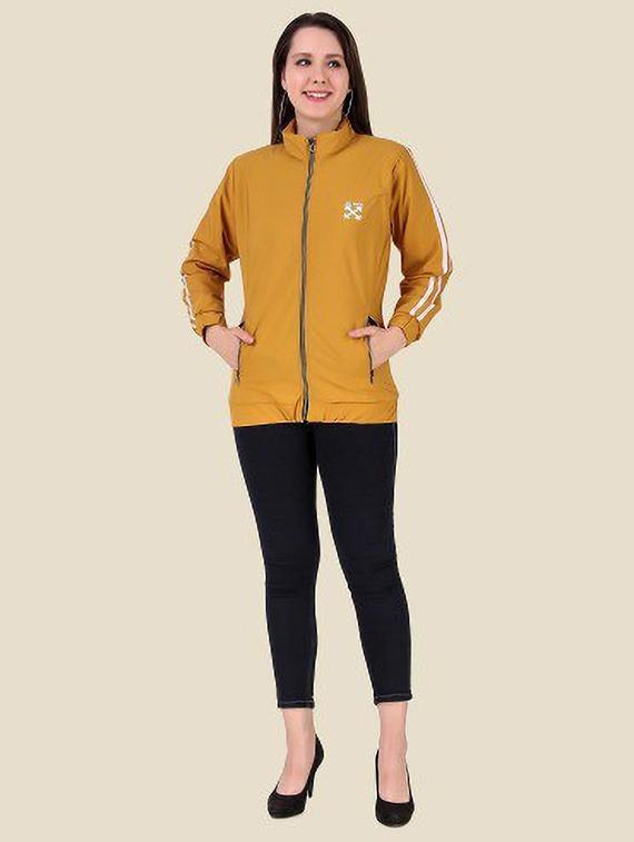 yellow solid long sleeve jacket - 19670901 - Standard Image - 2