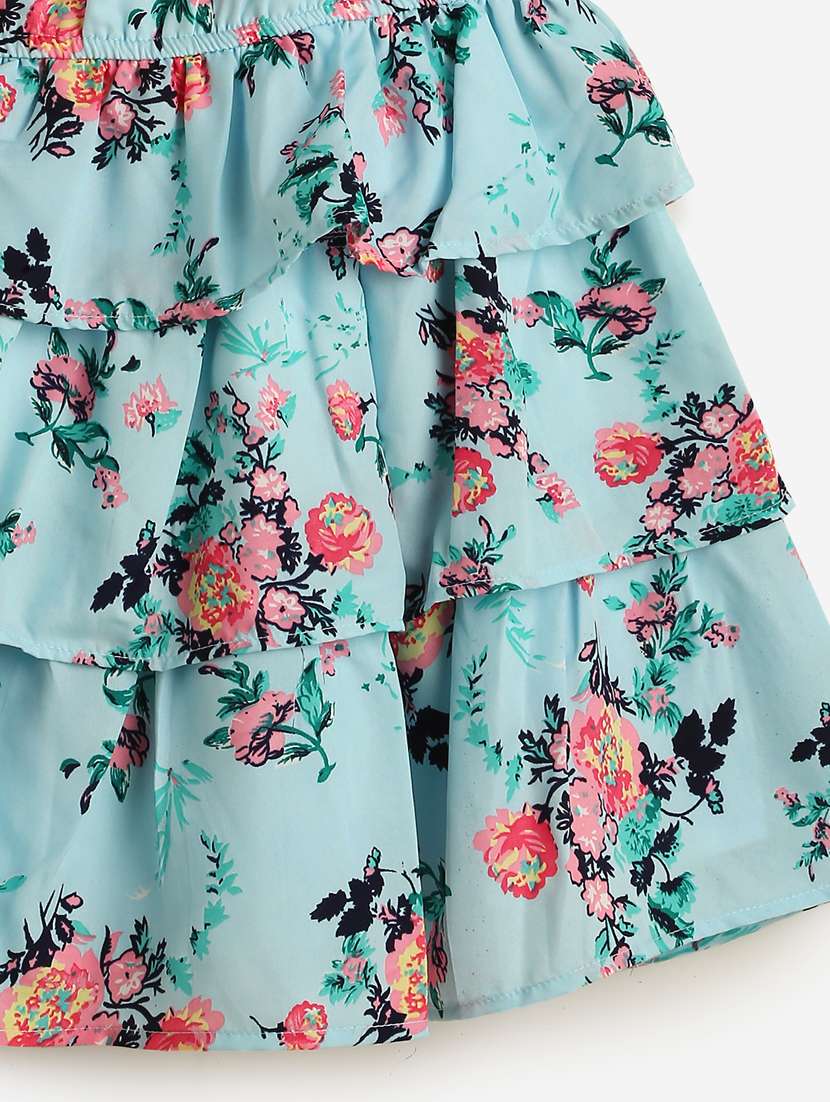 girls asymmetric neck sleeveless frock - 19672687 -  Standard Image - 2