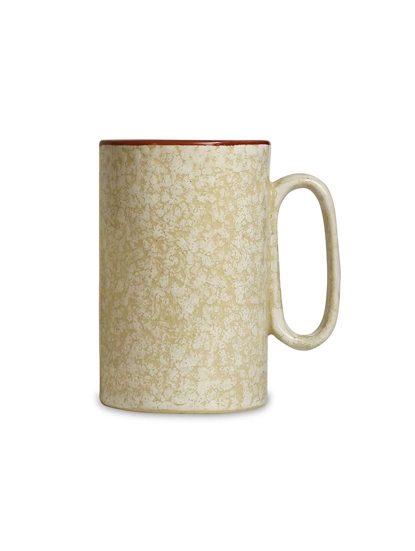 caffeine ceramic stonwear handmade white & brown milk mug (set of 6) - 19682007 -  Standard Image - 2