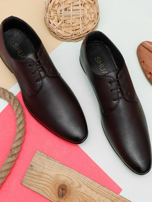 brown lace-up derby formal shoes - 19682087 -  Standard Image - 0