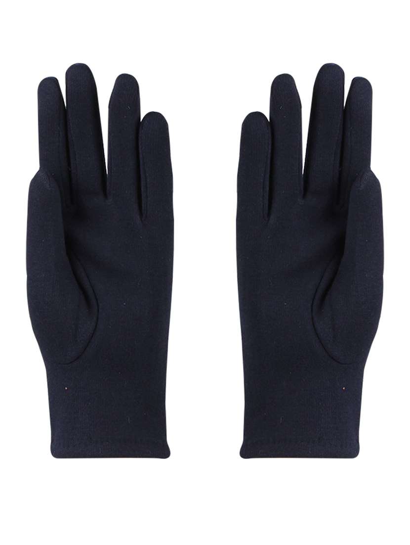 dark blue solid gloves - 19682186 - Standard Image - 2