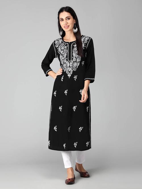 women's straight kurta - 19684615 - Standard Image - 0