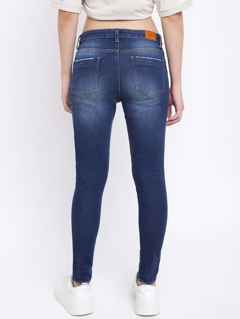 women's distress skinny fit jeans - 19684864 -  Standard Image - 2