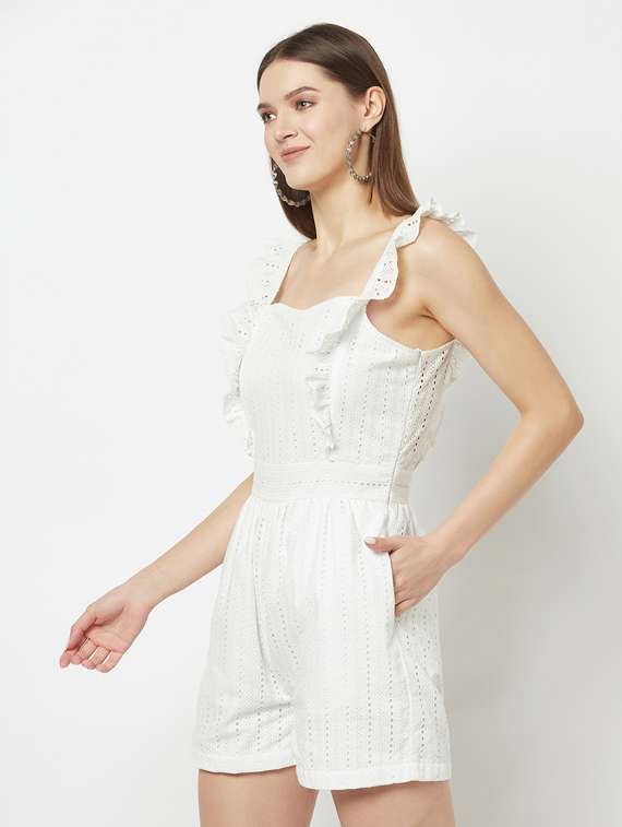 solids 3/4 jumpsuit - 19684895 -  Standard Image - 2