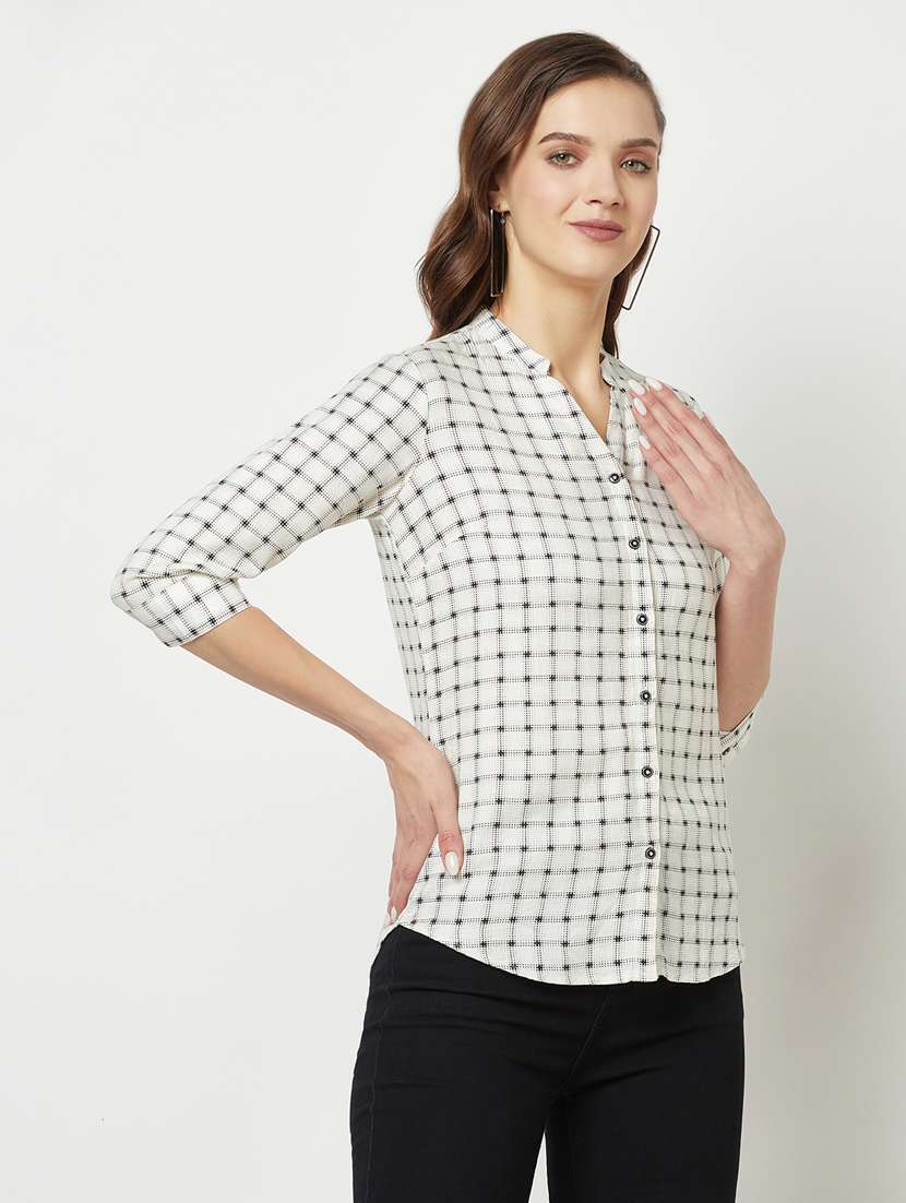 checkered print regular shirt - 19684905 -  Standard Image - 2