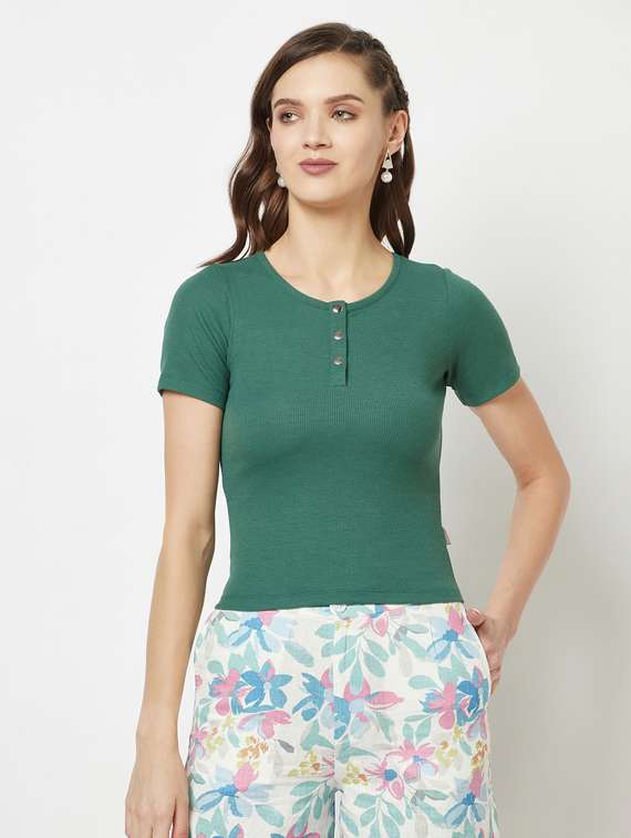 solids cotton blend regular tee