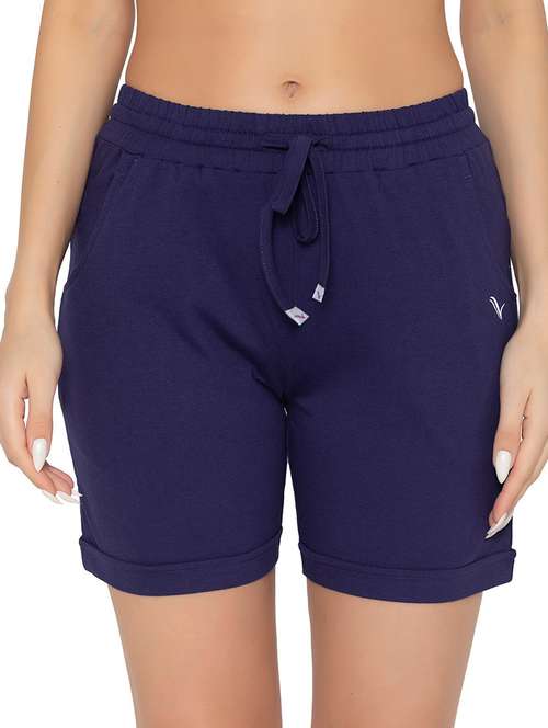 blue solid regular short