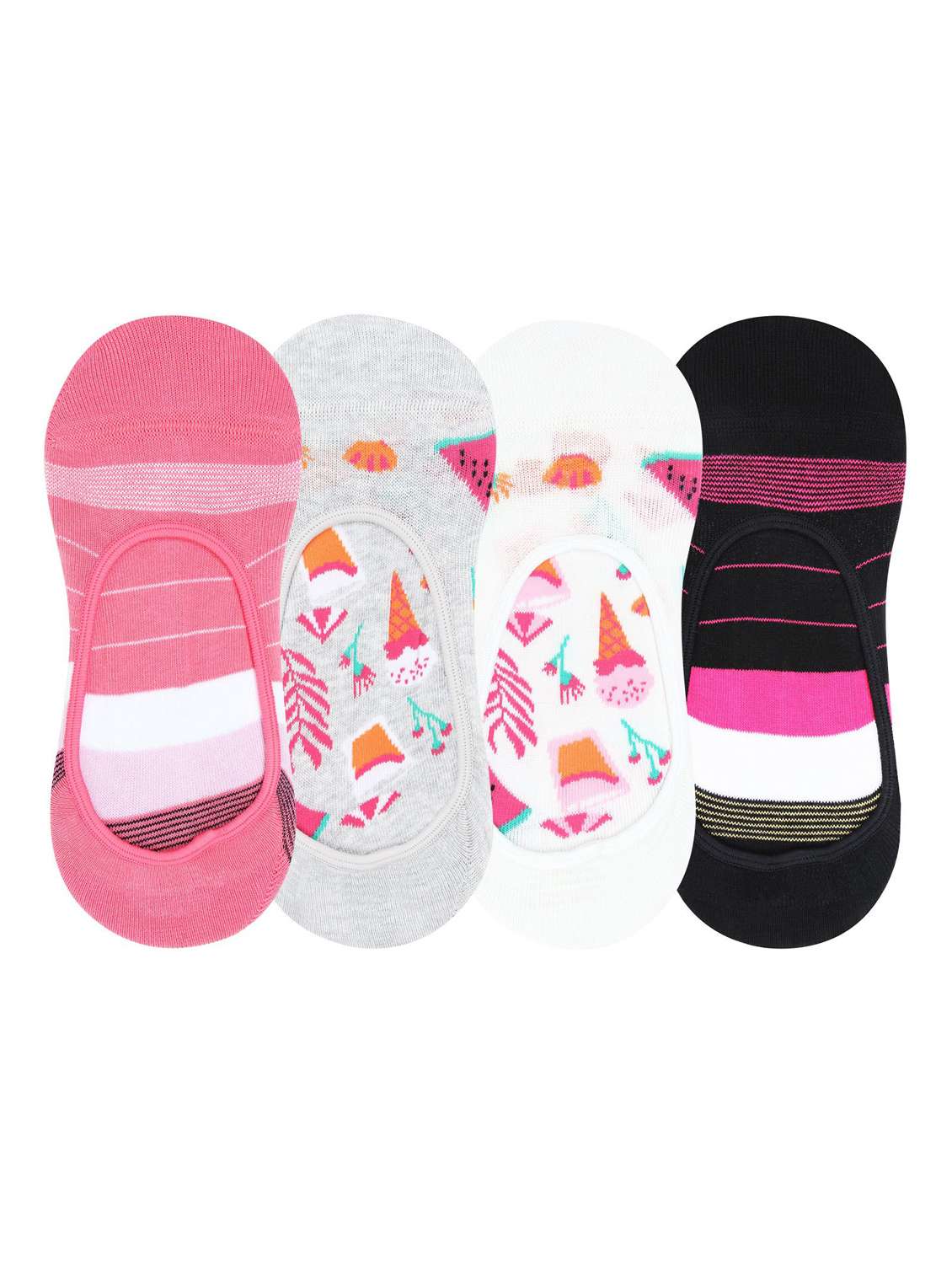 pack of 4 no show sock