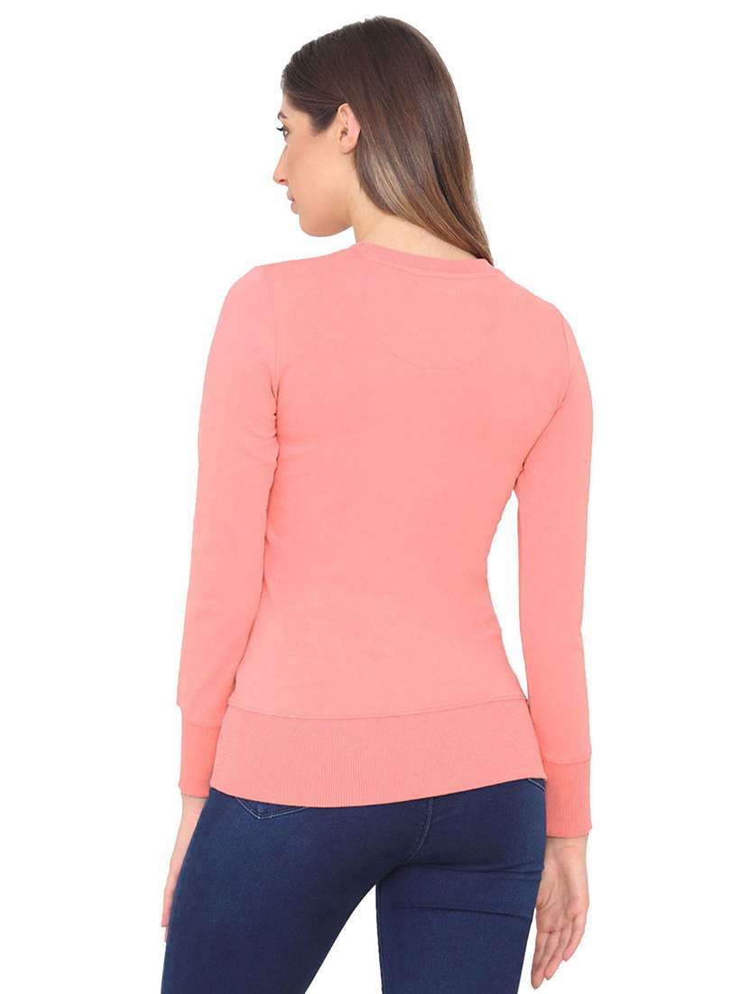 pink solid regular sweatshirt - 19689045 -  Standard Image - 2