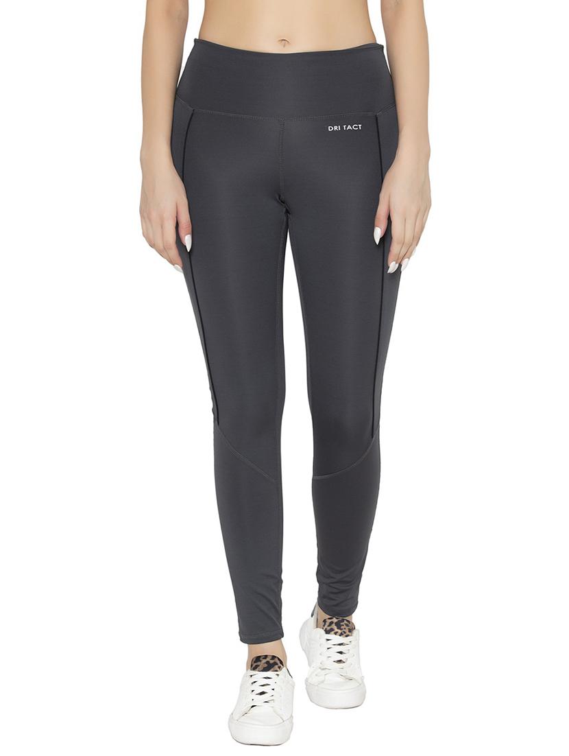grey solid full length jegging - 19689059 -  Zoom Image - 0
