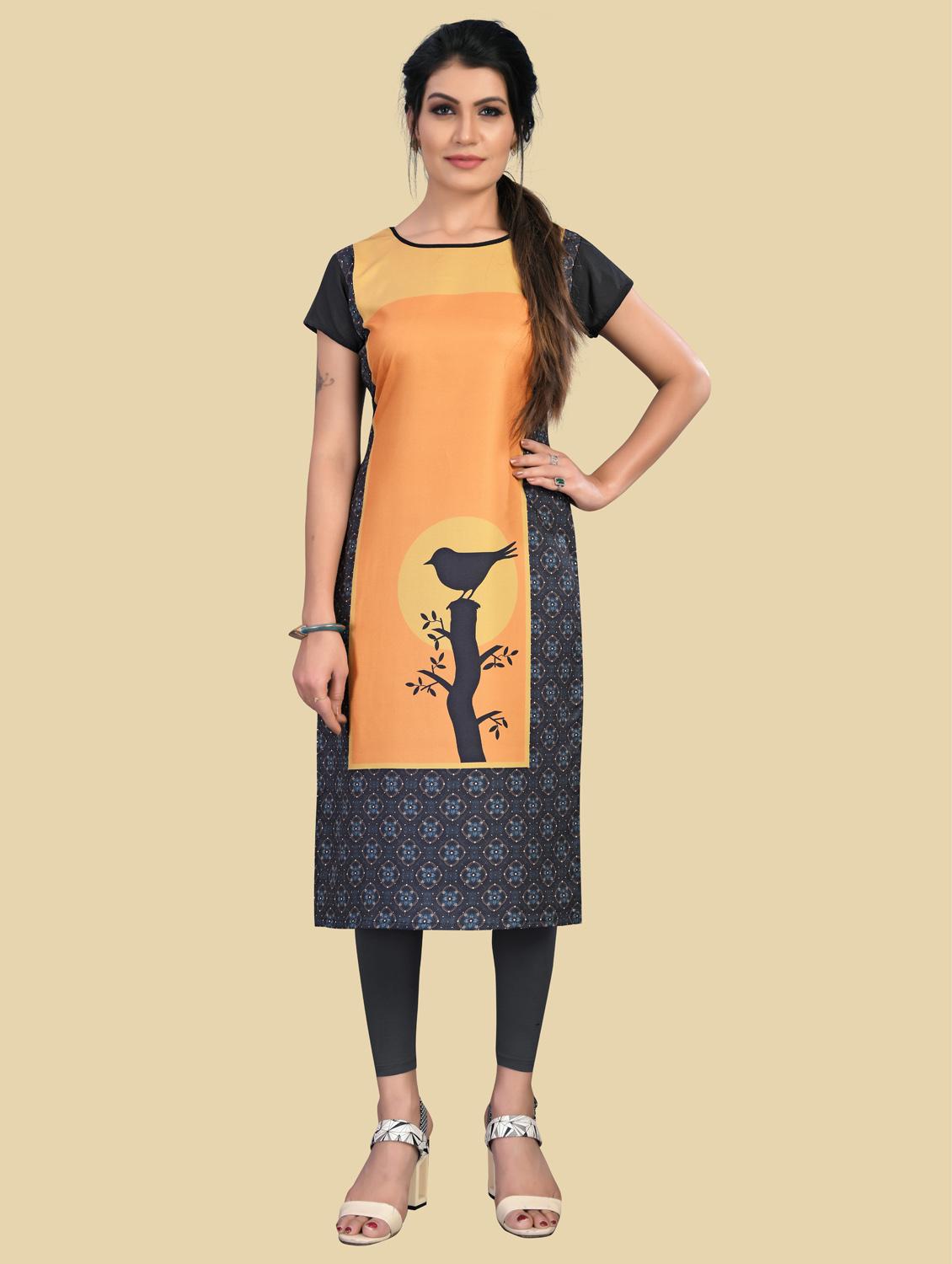 women's straight kurta - 19689233 - Standard Image - 2