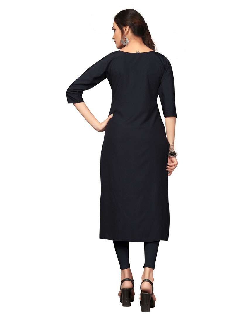 women's straight kurta - 19689352 - Standard Image - 2