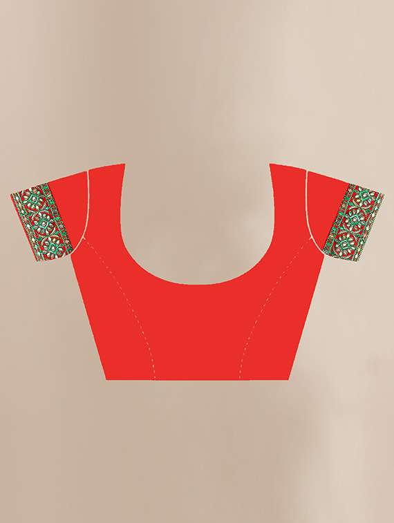 women's embroidered saree with blouse - 19690220 -  Standard Image - 2