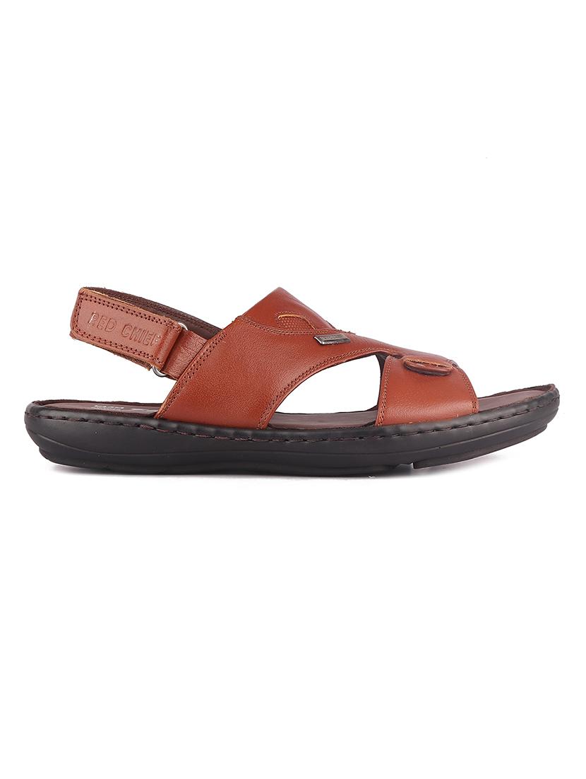 tan leather back strap sandals - 19690303 - Standard Image - 2