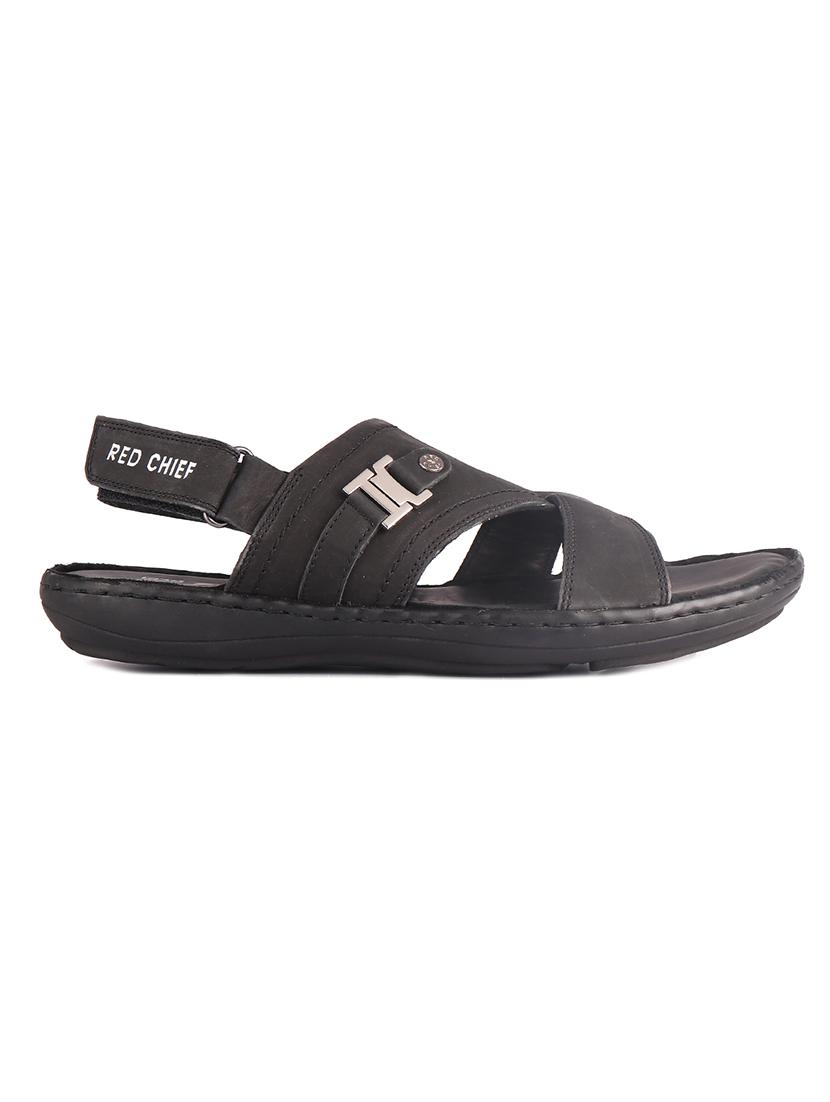 black leather back strap sandals - 19690304 - Standard Image - 2