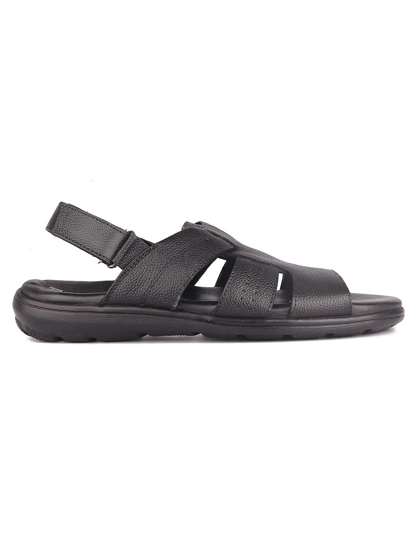 black leather back strap sandals - 19690305 - Standard Image - 2